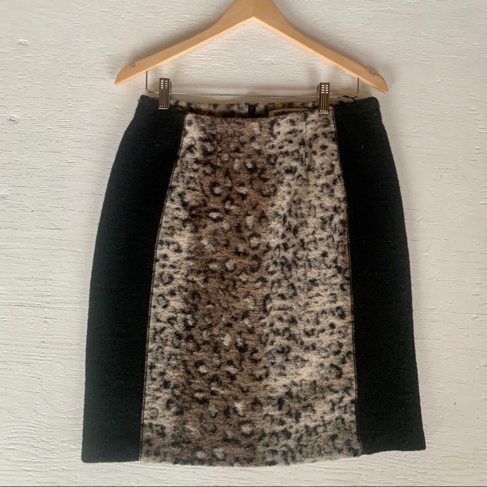 Clements Ribeiro pencil skirt size 8 leopard print